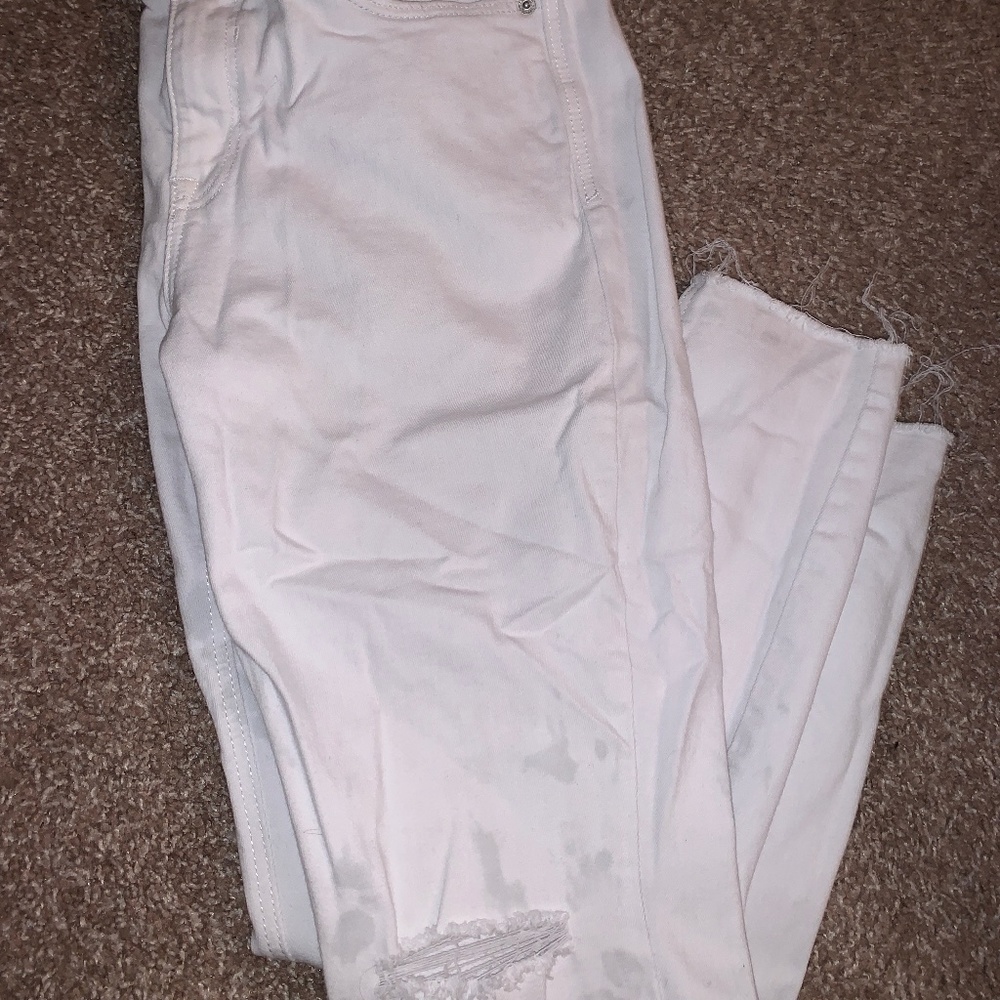 Old Navy White Rockstar Jeans